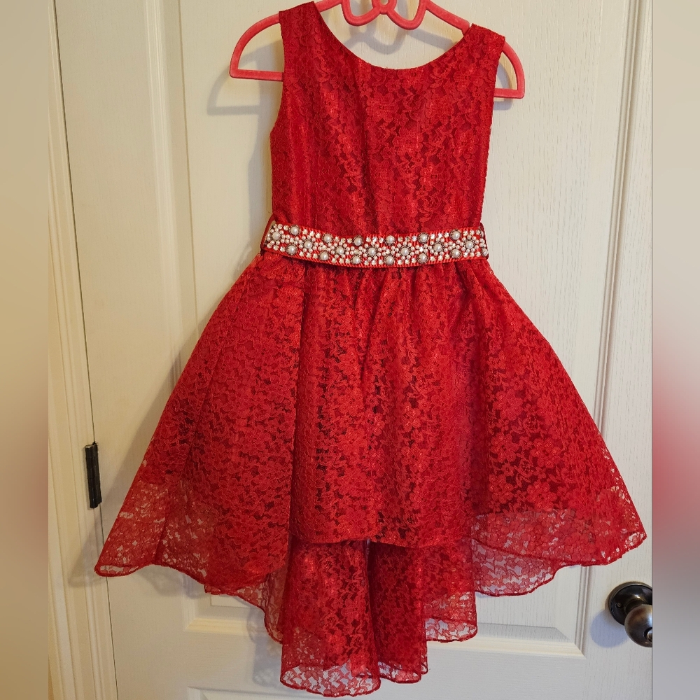 Gorgeous Red Lace Cocktail Dress